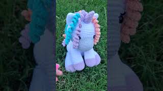 Unicornio amigurumi 20 cm creacionestandil crochet amigurumi unicornios [upl. by Clementis]