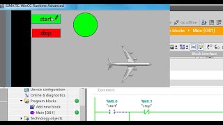 move an object on HMI Siemens TIA Portal [upl. by Lhadnek]