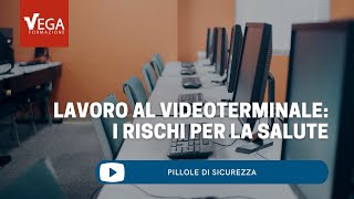 Lavoro al Videoterminale i Rischi per la Salute  Pillole di Sicurezza [upl. by Ahcsropal]