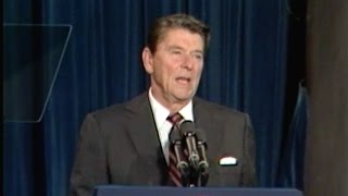 US President Ronald Reagan declares war on drugs organized crime 1982 [upl. by Sloane]