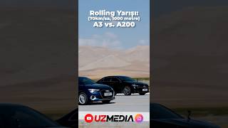 A3 vs A200 Rolling Yarışı 70 km drag rolling mercedes audi [upl. by Silvanus]