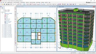 Complete 8 Storey Building Design in Prota Structure [upl. by Ailaza]