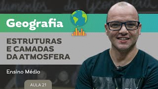 Estruturas e camadas da atmosfera ​ Geografia  Ensino Médio [upl. by Nykal]