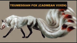 The Teumessian fox aka Cadmean Vixen  the legendary fox that was destined to never be caught [upl. by Brietta]