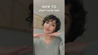 How to style short curly hair [upl. by Hernandez]