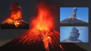 Momotombo Volcano Erupting at Night with Several Small Volcanic Lightning Discharges [upl. by Charron]