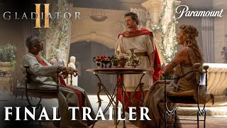 Gladiator 2 FINAL TRAILER Arena 4K  Paul Mescal Pedro Pascal Film [upl. by Arlana]