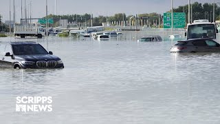 Deadly heavy rains hit Pakistan amp Afghanistan flash floods in UAE [upl. by Mauralia]