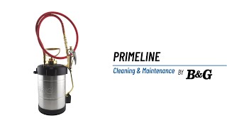 BampG Primeline Sprayer Cleaning amp Maintenance [upl. by Iroj]