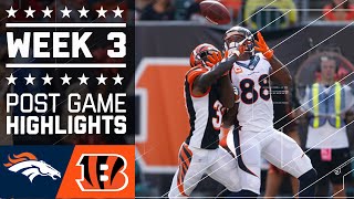 Broncos vs Bengals  NFL Week 3 Game Highlights [upl. by Nare]