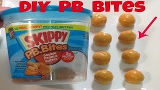 DIY Skippy Peanut Butter Bites  Recipe for a Healthier Version [upl. by Oel]