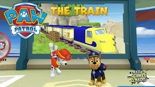 PAW Patrol Rescue Run  THE TRAIN w CHASE amp MARSHALL By Nickelodeon [upl. by Benia18]