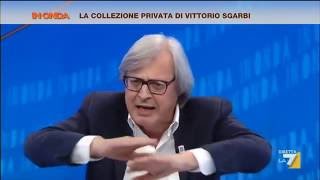 Sgarbi vs Raggi Perché cao cambi i nomi degli assessorati imbecille Ignoranti come capre [upl. by Odnarb]