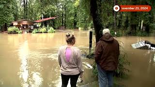 Sonoma County resident recalls fleeing flooded home  REUTERS [upl. by Saw]