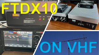 Yaesu FTDX10 on VHF amp UHF [upl. by Siravart673]