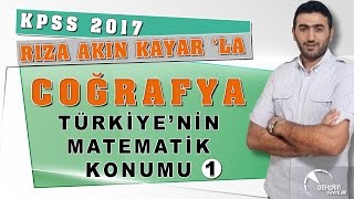 KPSS COĞRAFYA 01 TÜRKİYENİN MATEMATİK KONUMU 1  Rıza Akın KAYAR [upl. by Asenej]