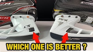 CCM XS Holder vs Bauer LS Edge  Which Quick Release hockey skate blade holder is better [upl. by Nido]