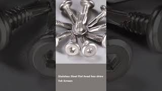 Stainless steel flat head hex drive tek screws self drilling fasteners [upl. by Dermot690]