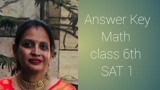 Answer Key Maths class 6th SAT 1 [upl. by Renckens59]