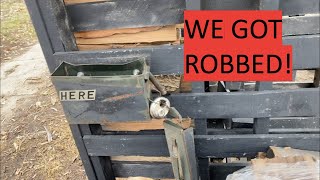 We Got Robbed Fighting Mud firewood woodworking work [upl. by Eyahc]