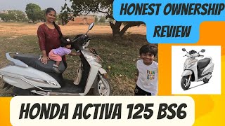 Honda Activa 125 BS6  Honest Ownership review in tamil  New model scooter  Best family 🛵 [upl. by Lyndes]