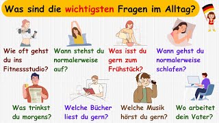 What are Must Know questions in everyday life   Daily German Questions for beginners A1A2 [upl. by Otsirc]