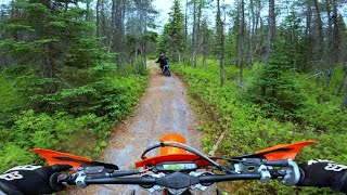 Nice Single Track KTM 300 amp YZ 250 dirtbike 2strokelife ktm300 yz250 [upl. by Aihsikal]