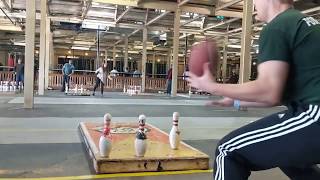 Football Bowling at the Fowling Warehouse in Hamtramck MI [upl. by Conroy]