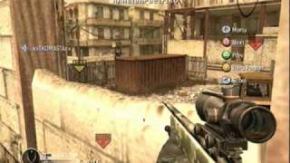 COD4 Cheating Hack God Mode Flying Glitch [upl. by Noraf]