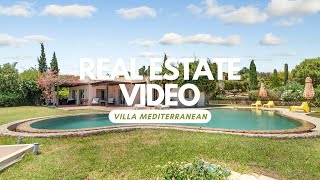 Villa Mediterranean  Real Estate Video 4K [upl. by Yrrag]