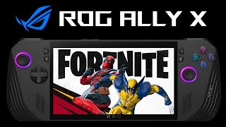 Fortnite ROG ALLY X  Epic Textures  DirectX12  Recommended Settings [upl. by Torto]