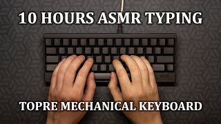 ASMR Typing Sounds for Sleeping  Happy Hacking Mechanical Keyboard  10 Hours [upl. by Riki]