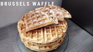 How To Make Brussels Waffle  Belgian Waffle Recipe [upl. by Sieracki]