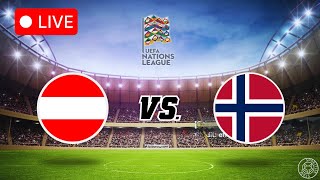 LIVE🔴 AUSTRIA vs NORWAY  UEFA Nations League  Group 3 Round 4 [upl. by Aurel]