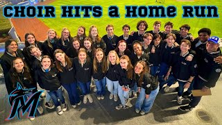 Vocal Ensemble Performs at Miami Marlins Game  Behind the Scenes [upl. by Attem789]