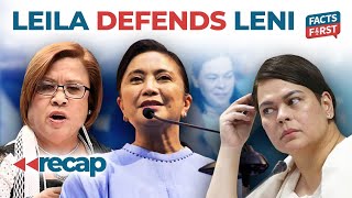 Leila de Lima defends Leni Robredo over Sara Duterte meeting [upl. by Heida173]