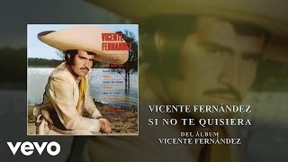 Vicente Fernández  Si No Te Quisiera Cover Audio [upl. by Kiernan]