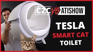 Pořádnej kočičí hajzlík  Tesla Smart Cat Toilet  CZC vs AtiShow 69 [upl. by Tiloine]