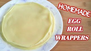 Homemade Egg Roll Wrappers for Fresh Lumpia DIY Lumpia Wrappers [upl. by Gifferd683]