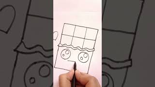 How to make chocolate painting drawing art howtodraw shortvideo easy education coloring [upl. by O'Hara]