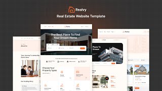 Realvy  Real Estate Website Template  Home Rental Website Template [upl. by Pfeffer833]