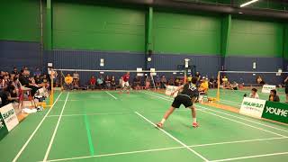 Houston Badminton A MS Final Mark Alcala vs Joseph Pitman part 2 of 2 [upl. by Nedearb]