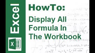 TechTalk  Excel Display All Formula In The Workbook [upl. by Svensen809]