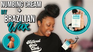 I TRIED A NUMBING CREAM BEFORE A DIY BRAZILIAN WAX  Ebanel Numb520 from Amazon YAY OR NAY [upl. by Adolpho]