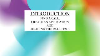 Researcher Projects  Introduction  Call text [upl. by Pain]