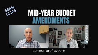 Should nonprofits make midyear amendments to their budget  SE4N Clips [upl. by Aloibaf]