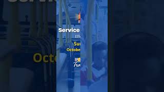 Bus service changes will start on Sunday October 27 [upl. by Llerat]