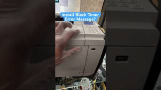 Install Black Toner Cartridge Error Message HP LaserJet Printer [upl. by Akinor]