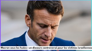 Macron sous les huées  un discours controversé pour les victimes israéliennes [upl. by Beatrisa]