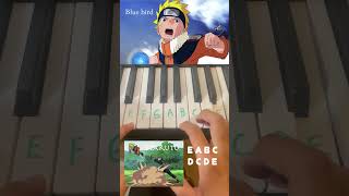 Naruto shippuden Blue Bird easy piano tutorial [upl. by Suhcnip]